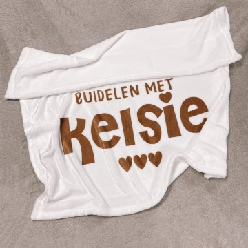 Prematuur babydeken buidelen met naam