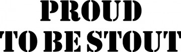 Kinderkamersticker Proud to be stout