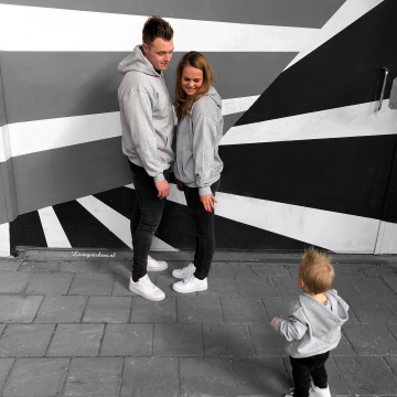Setje hoodies papa en mama 0
