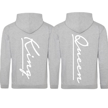 Setje hoodies voor koppels king en queen achterkant 0
