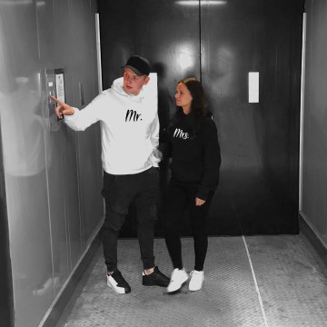 Setje hoodies voor koppels mr en mrs 0