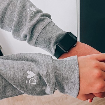 Setje koppel vesten met datum in romeinse cijfers en voorletters 3 0