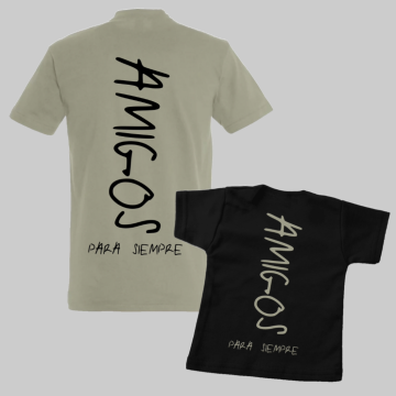 Setje shirts voor vader en zoon vrienden voor altijd 1 1 0