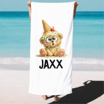 Strandlakens nieuw beer ijsje en naam livingstickers