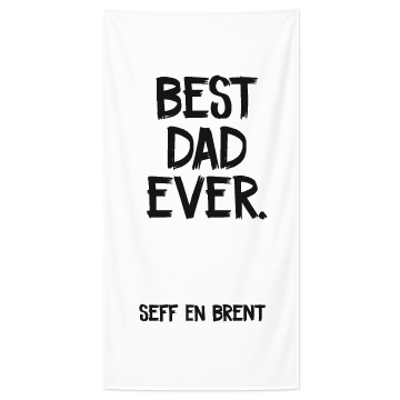 Strandlakens nieuw best dad  en naam livingstickers 1 zonder