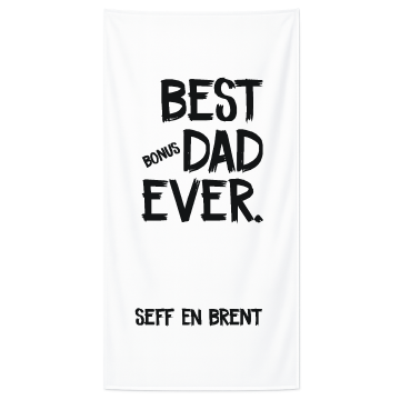 Strandlakens nieuw best dad bonus  en naam livingstickers 1 zonder