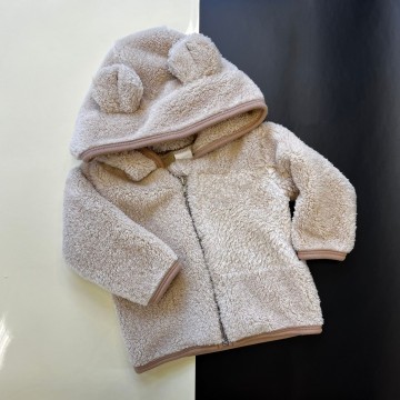 Teddy jasje voor babys met eigen voornaam of achternaam 0