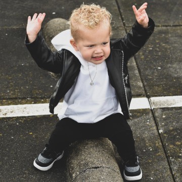 The name hoodie voor kinderen met eigen voorletter naam en geboortejaar 3