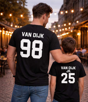 Vader en kind shirts model livingstickers