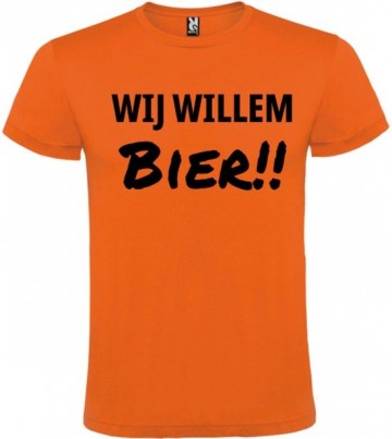 Wij willem bier oranje shirt livingstickers