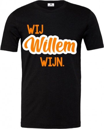 Wij willem wijn zwart shirt livingstickers