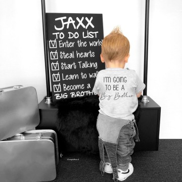 Zwangerschaps bekendmaking grote broer shirt ive got a secret im going to be a big brother 2