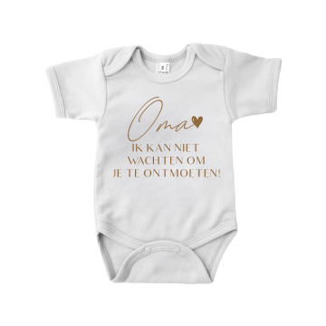 Zwangerschaps bekendmaking romper oma ik kan niet wachten om je te ontmoeten