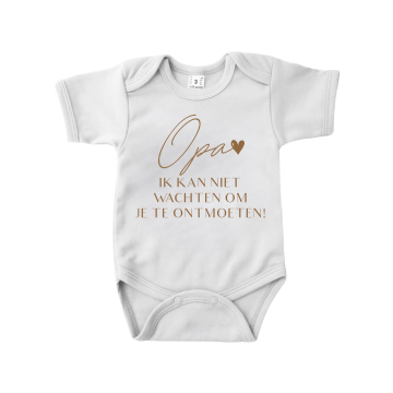 Zwangerschaps bekendmaking romper opa ik kan niet wachten om je te ontmoeten