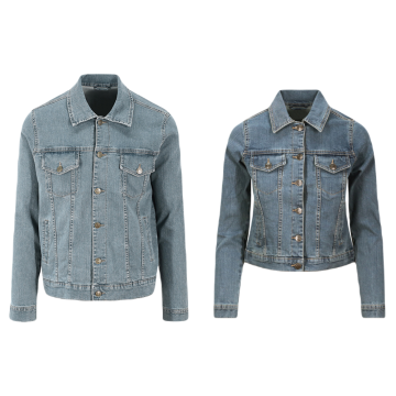 Zwangerschaps bekendmaking spijkerjassen dad en mom1