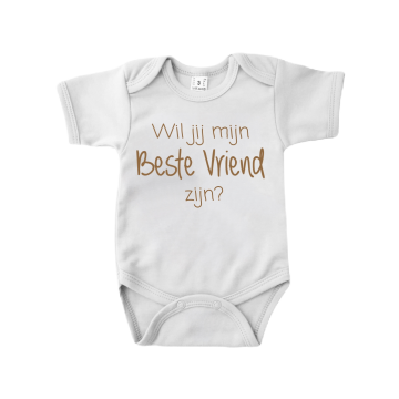 Zwangerschapsbekendmaking romper beste vrienden wil jij mijn beste vriend zijn