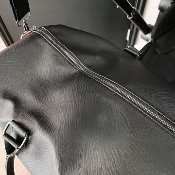 Zwarte xl luiertas met naam of namen 2